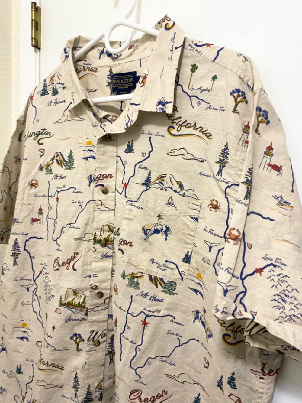 Pendleton Pendleton Brown Size XL Men’s Button down Short Sleeve Shirt - Picture 6 of 9